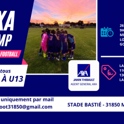 STAGE DE FOOTBALL – VACANCES DE LA TOUSSAINT